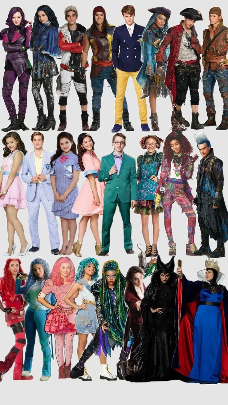 villainous descendants against princes and princesses from Disney stories thumbnail