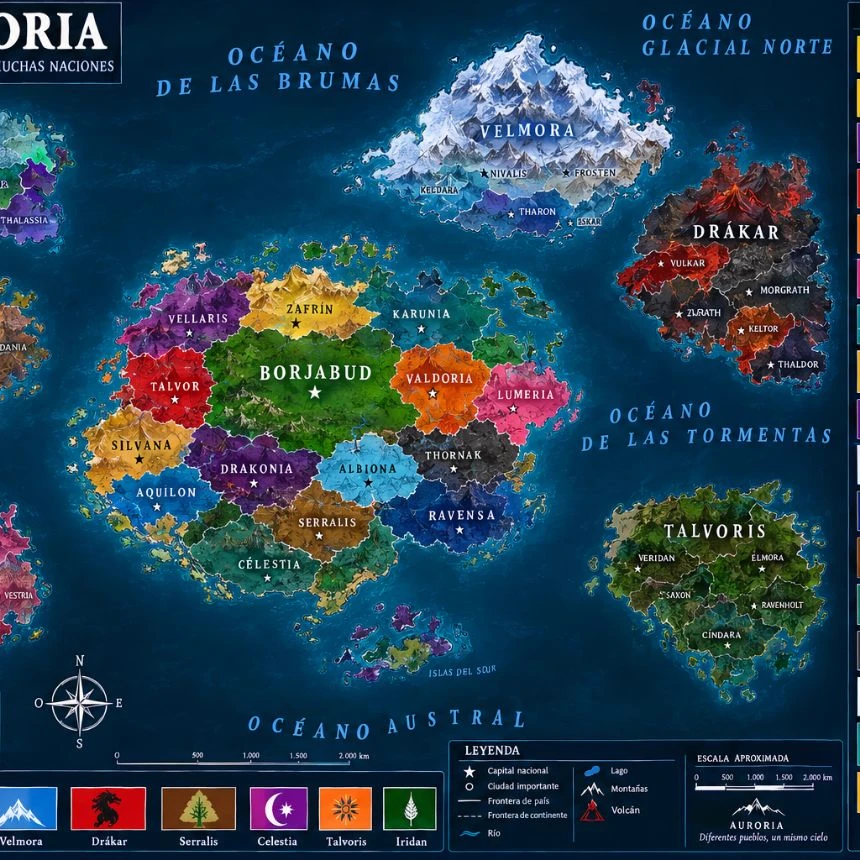 fictitious continents Aurelia Talvoris Velnora drákar and etc thumbnail