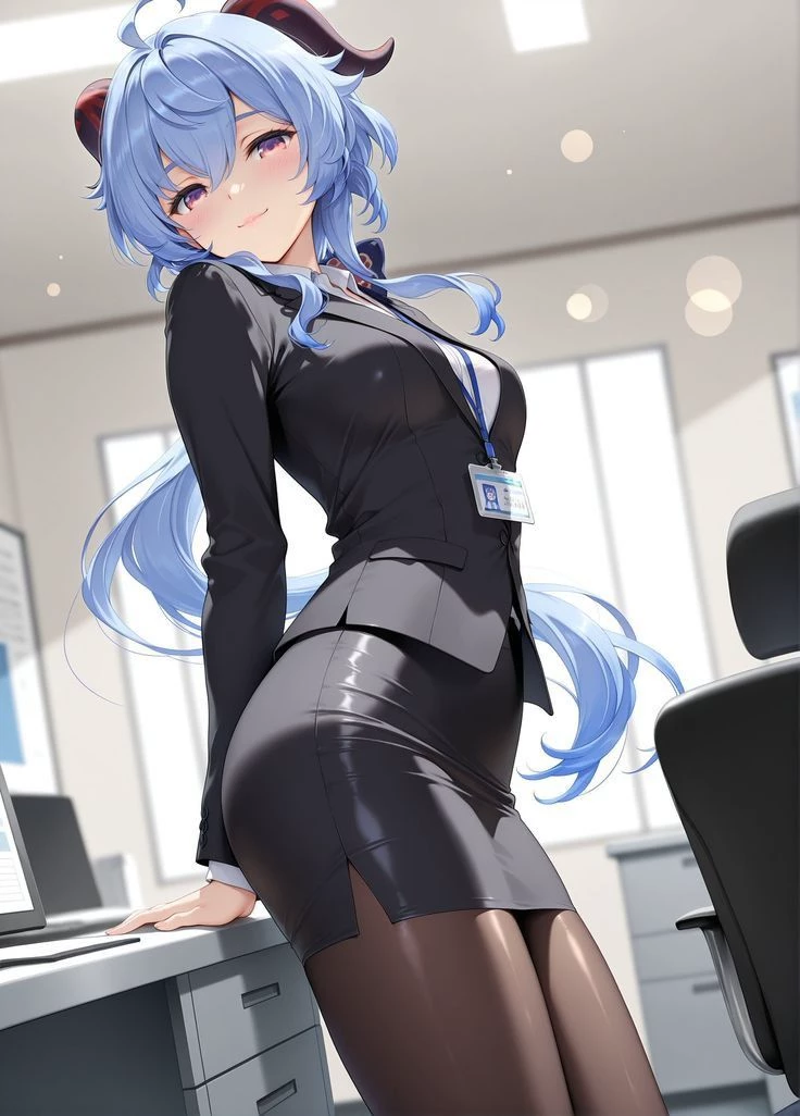 Ganyu (Secretary) (Office) (Genshin) thumbnail