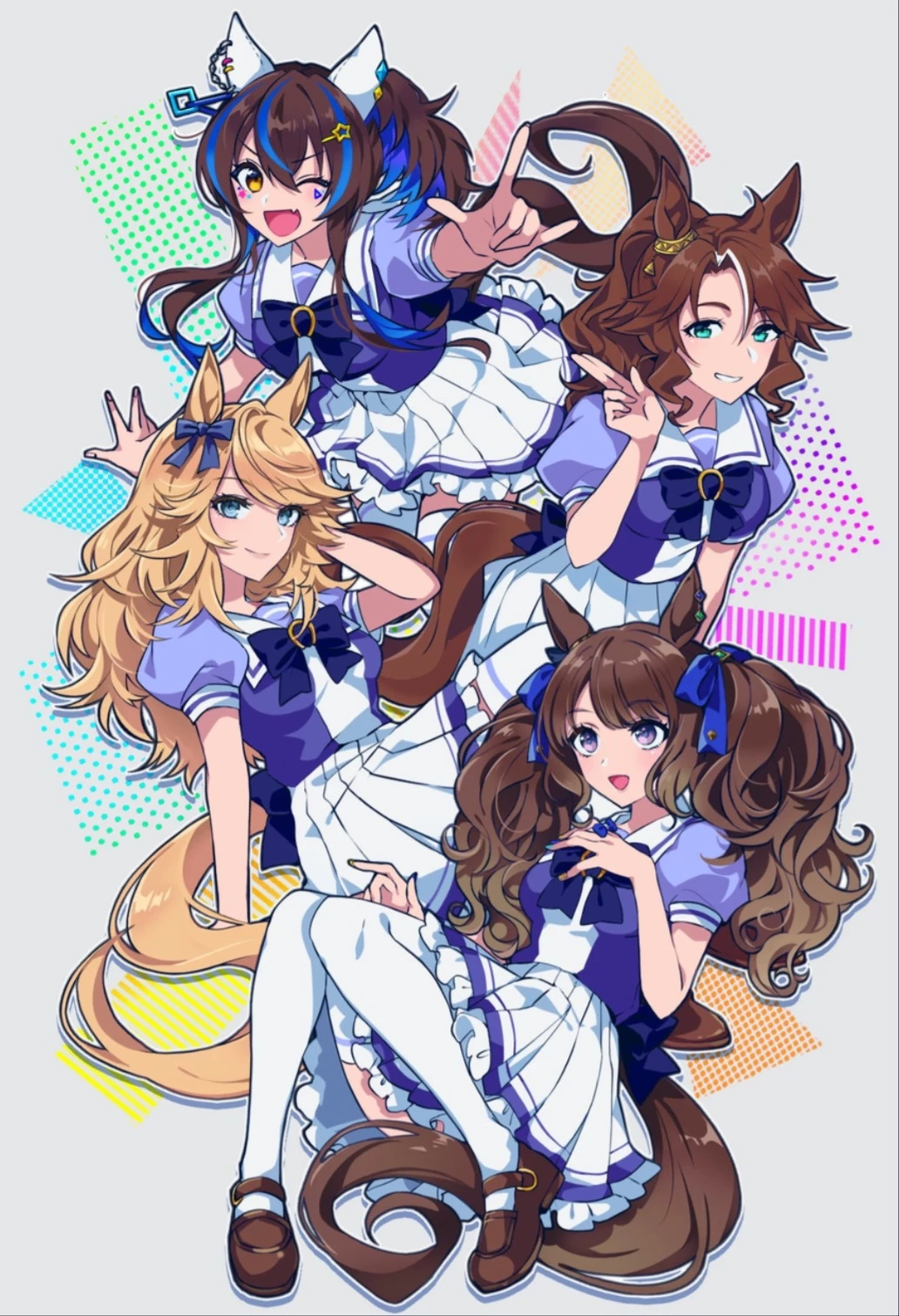 Tosen Jordan, Gold City, Daitaku Helios, Mejiro Palmer (your aunties and mother) thumbnail