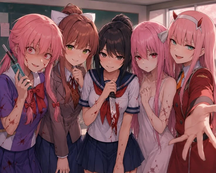 Mita Makima Yuno Zero two Saya Ayano Monica thumbnail
