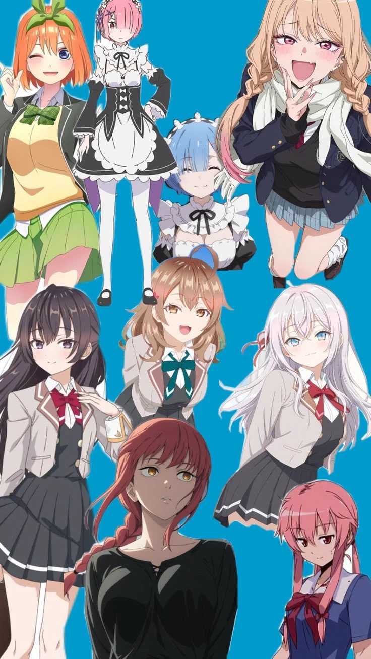 Yotsuba Ram Marin Alya Masha Yuki Makima Yuno and Rem thumbnail