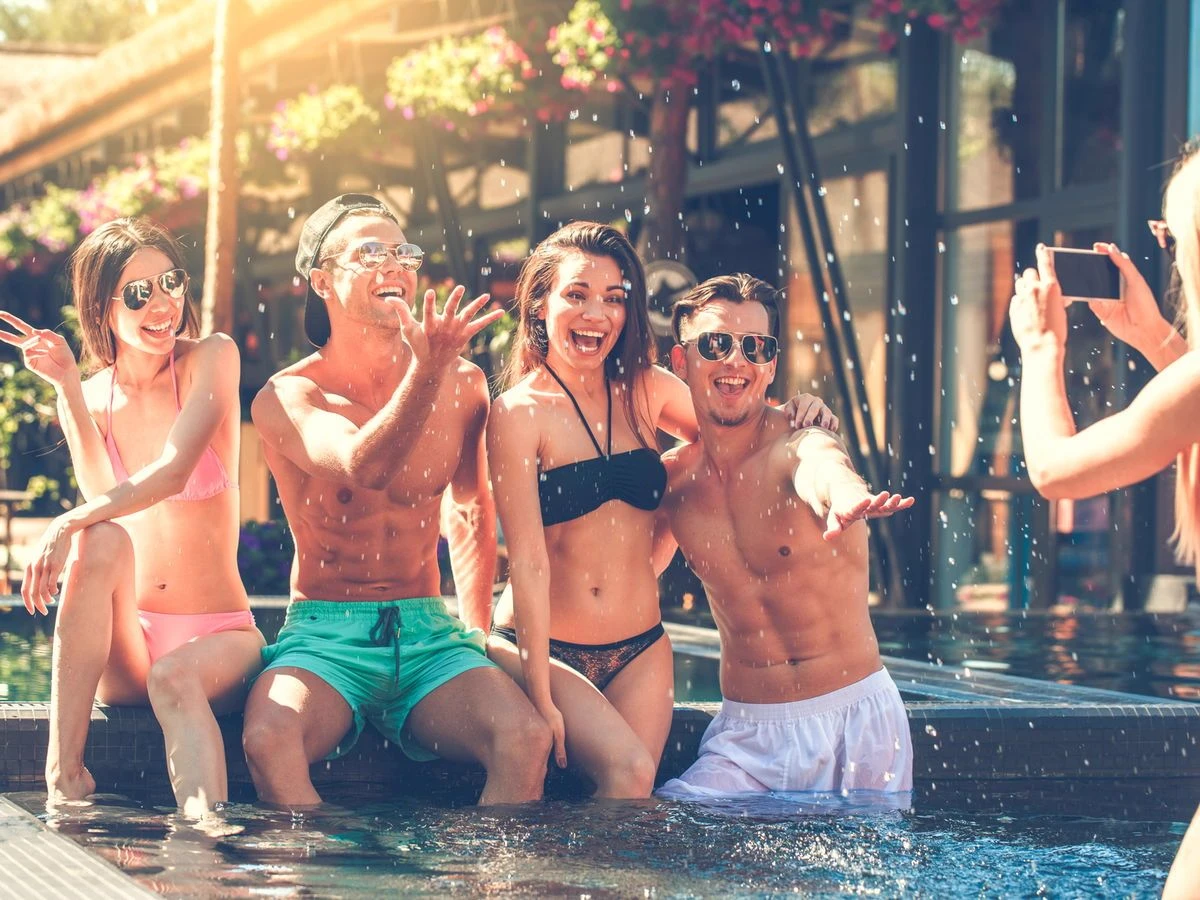 famien pool party. thumbnail