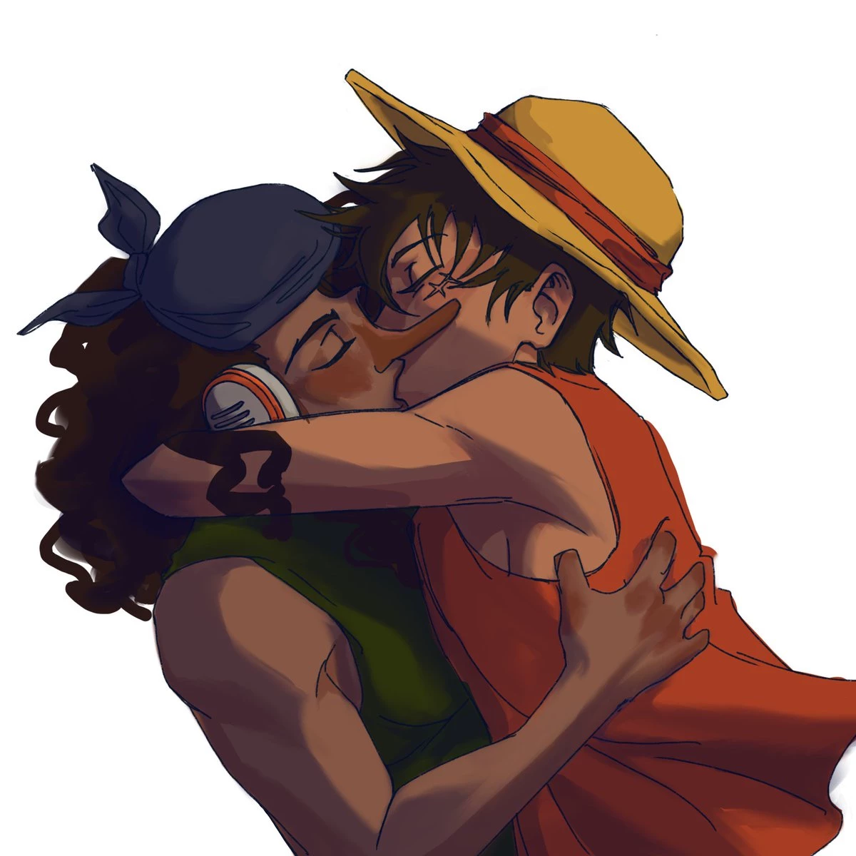 🏹👃🏾👒Luffy x Usopp🍖😩 thumbnail