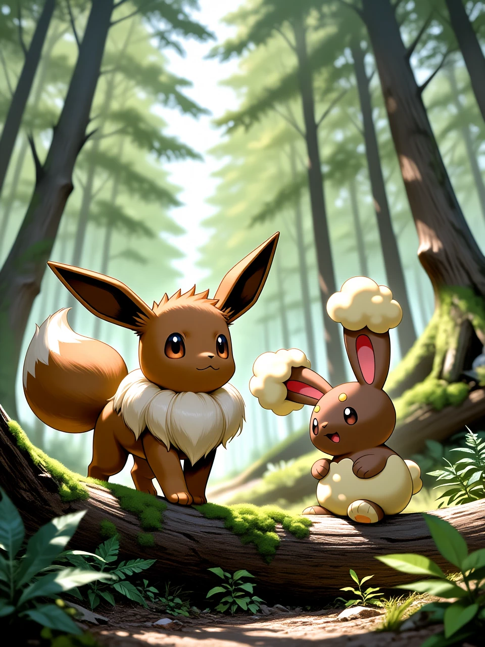 Buneary y Eevee thumbnail