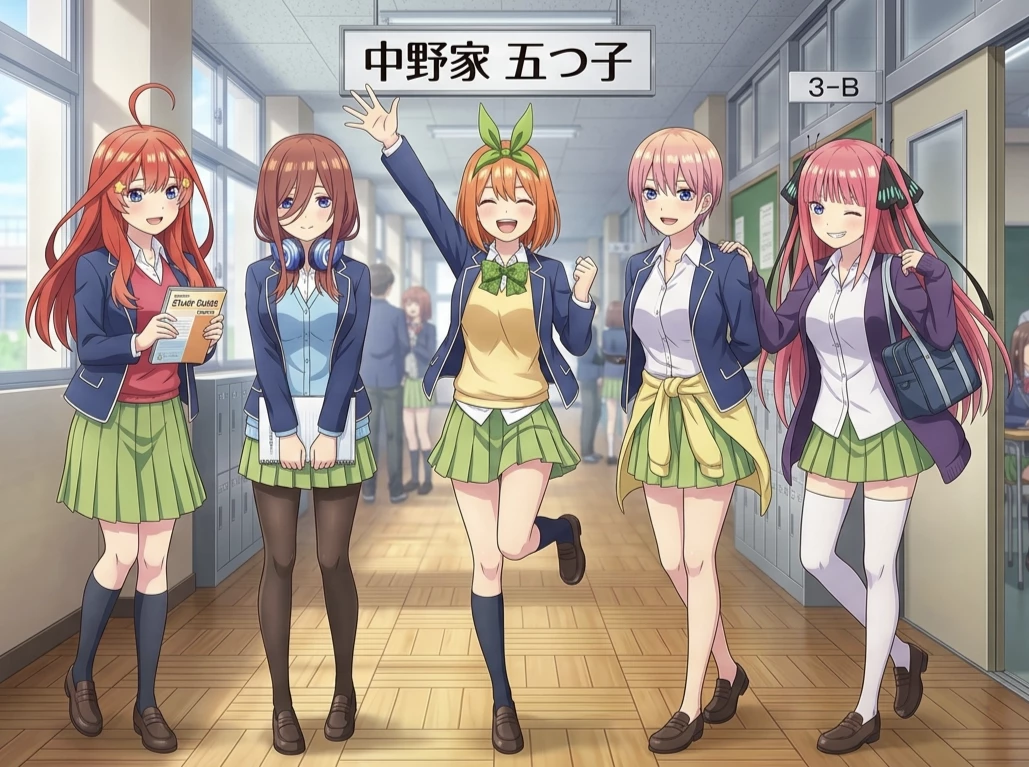The Quintillizas (Gotoubun in Hanayome) thumbnail