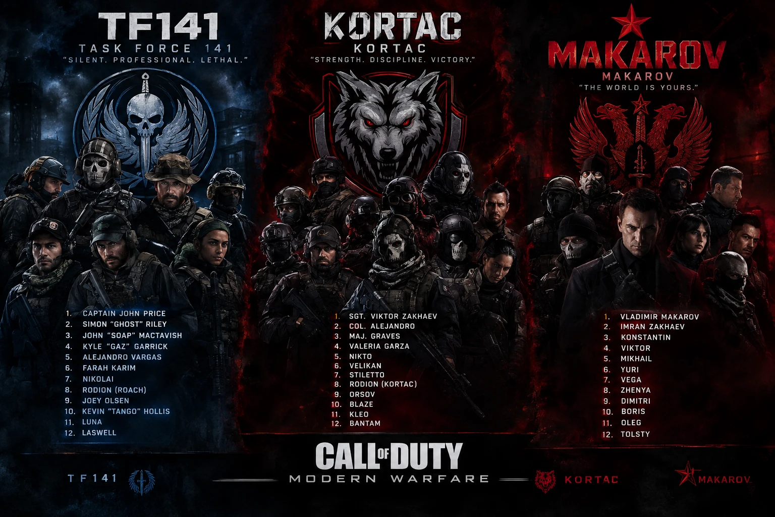 THE ENTIRE TF141,KORTAC,MAKAROV TEAM thumbnail