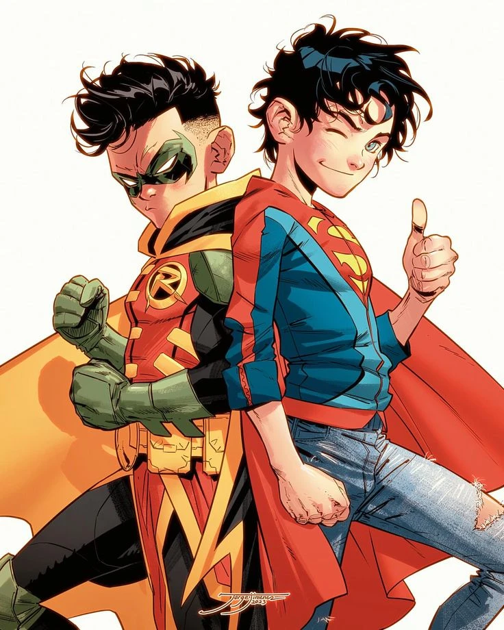 Damian Wayne, Jonathan Kent, Batman, Superman thumbnail