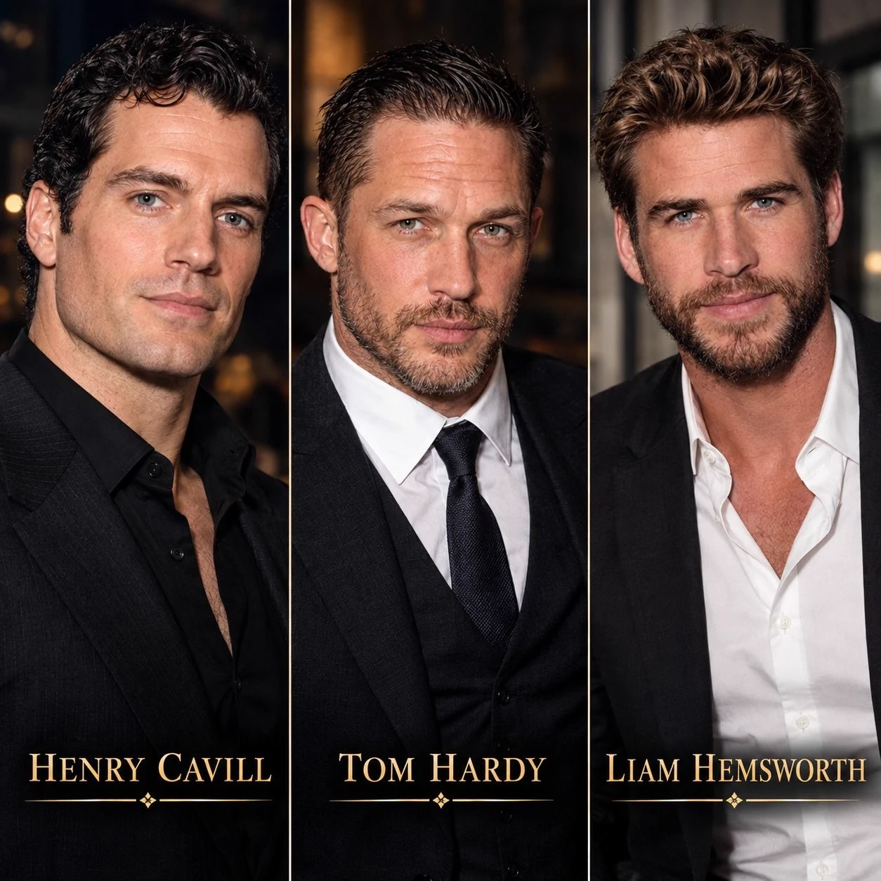 Group Chat - Henry Cavill, Tom Hardy and Liam Hemsworth  thumbnail