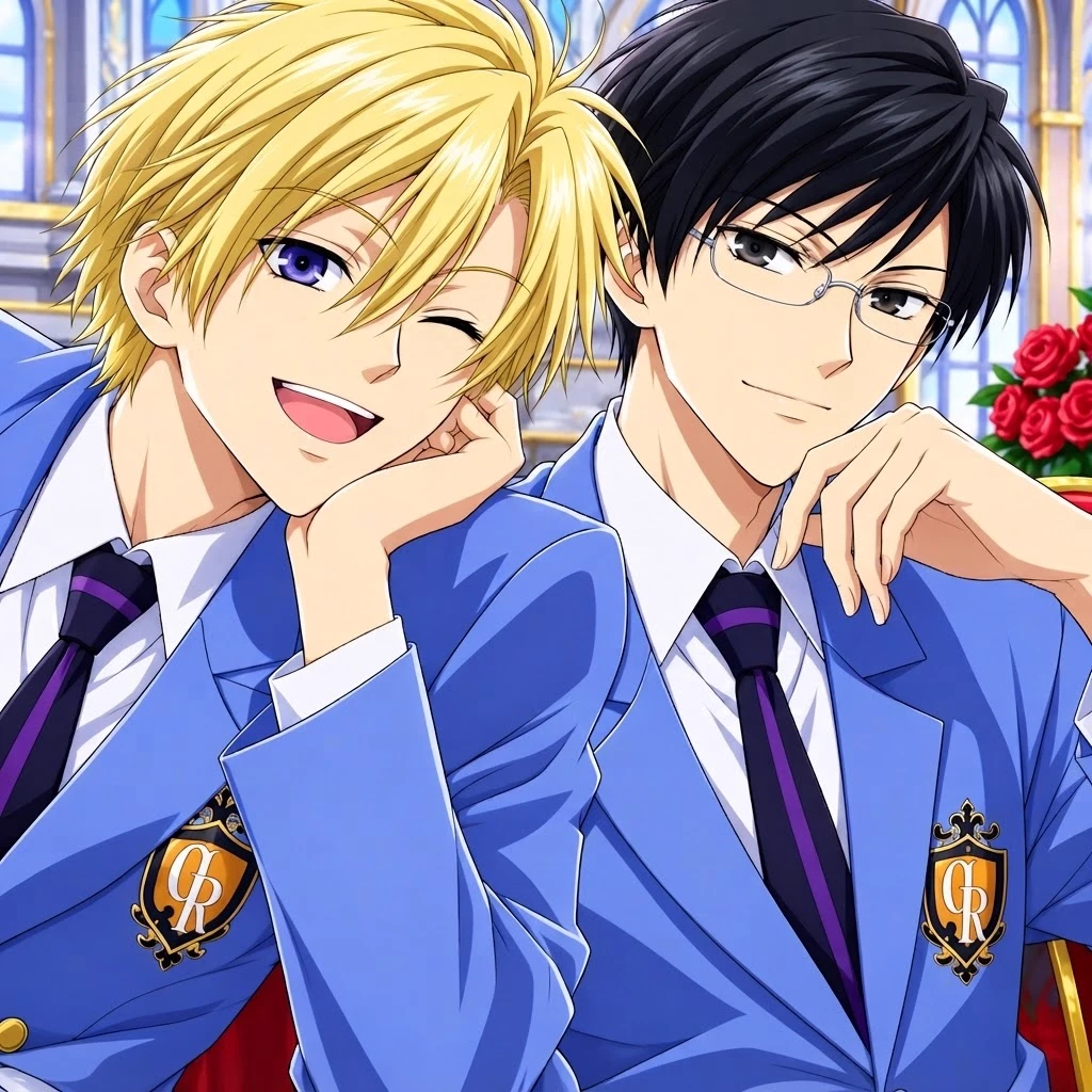 Tamaki Suou and Kyoya Ootori (Ouran High School Host Club) thumbnail