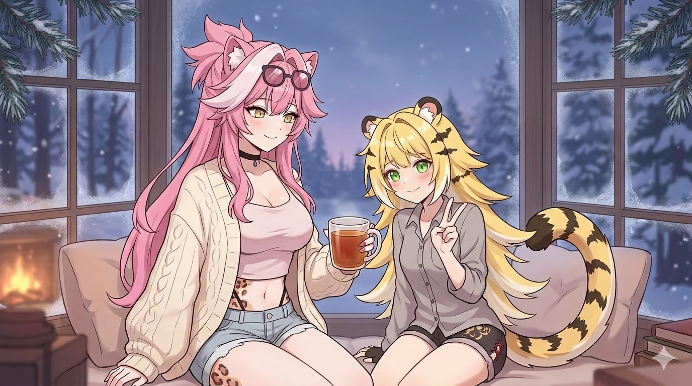 Cozy cabin with ju fufu and raora  thumbnail