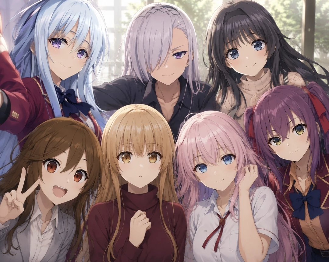 Fūka Kiryūin, Hiyori shiina, mahiru Shiina, Ichika Amasawa, shikimori, hori, wag thumbnail