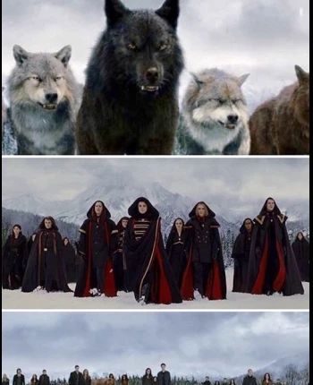 The dusk battle with the Volturi and the vampires and the wolves thumbnail