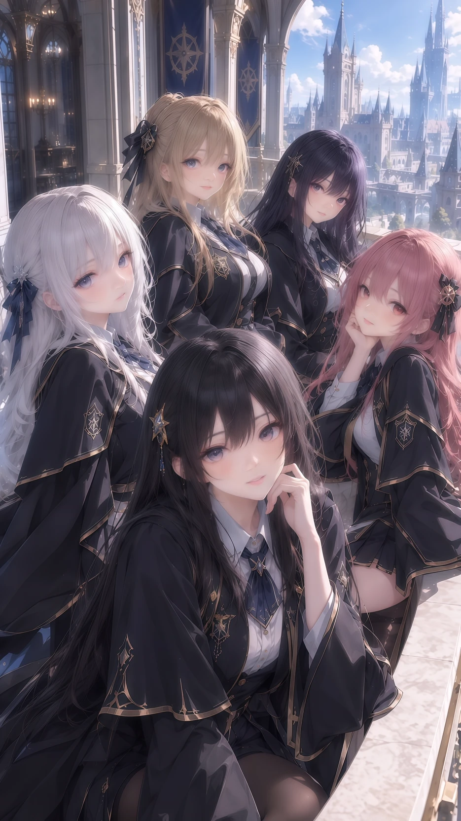 5 girls at the Magic Academy thumbnail