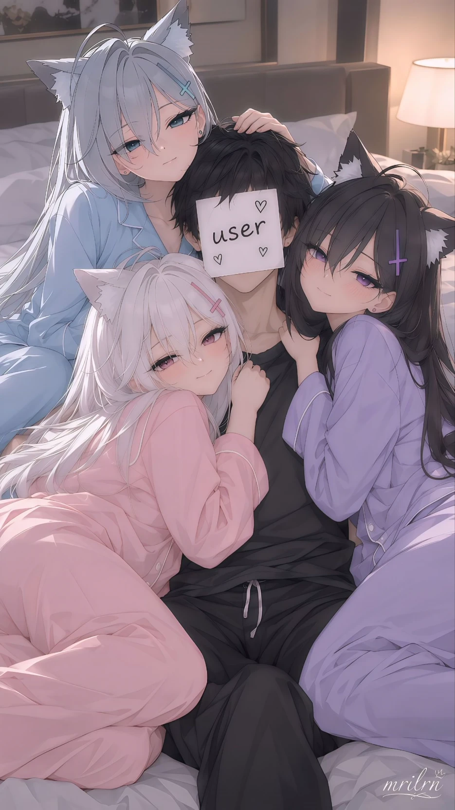 three female cats thumbnail