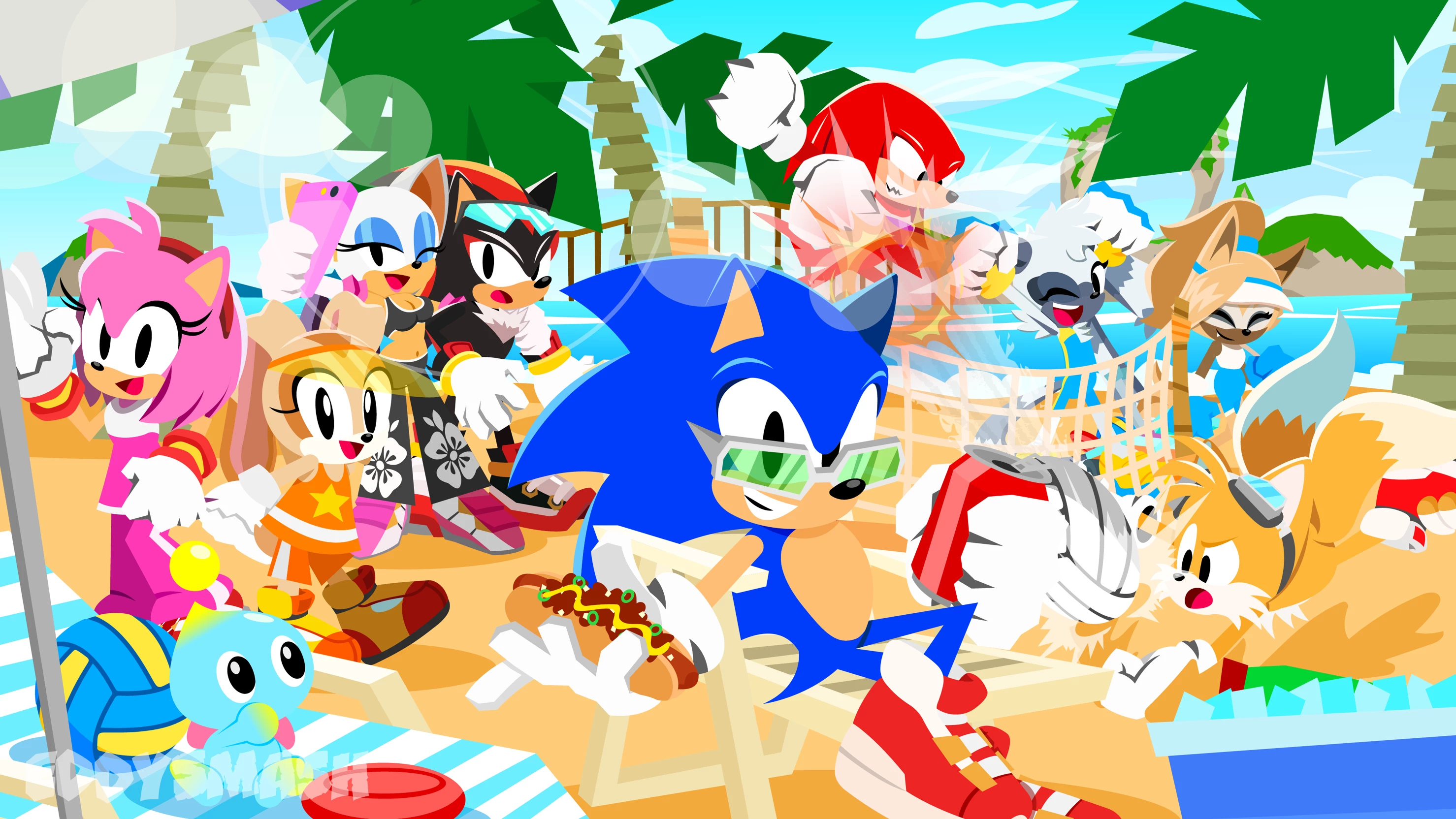 Sonic and friends beach party thumbnail