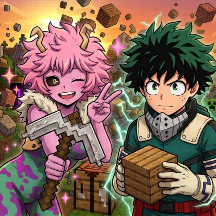 Mha x Minecraft thumbnail