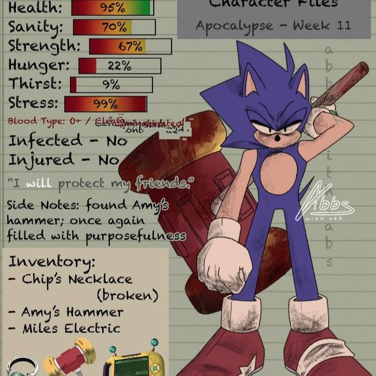Sonic the hedgehog 🩸┃Zombie apocalypse au🩸┃ thumbnail