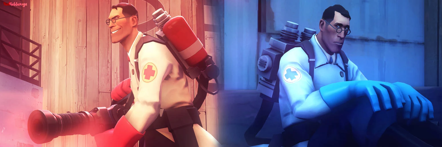 RED Medic and BLU Medic thumbnail