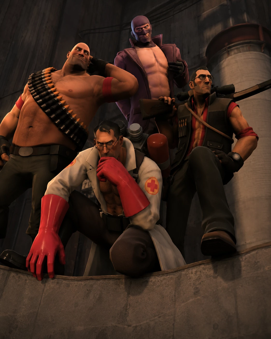 Heavy + Medic + Sniper + Spy thumbnail