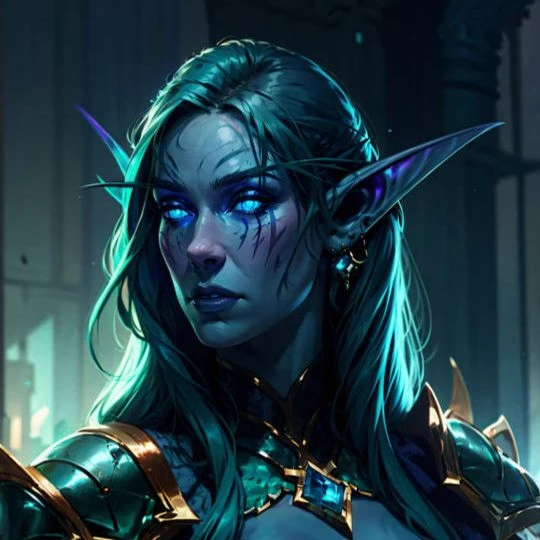 World of Warcraft Original Character Night Elf Lyra Elune thumbnail