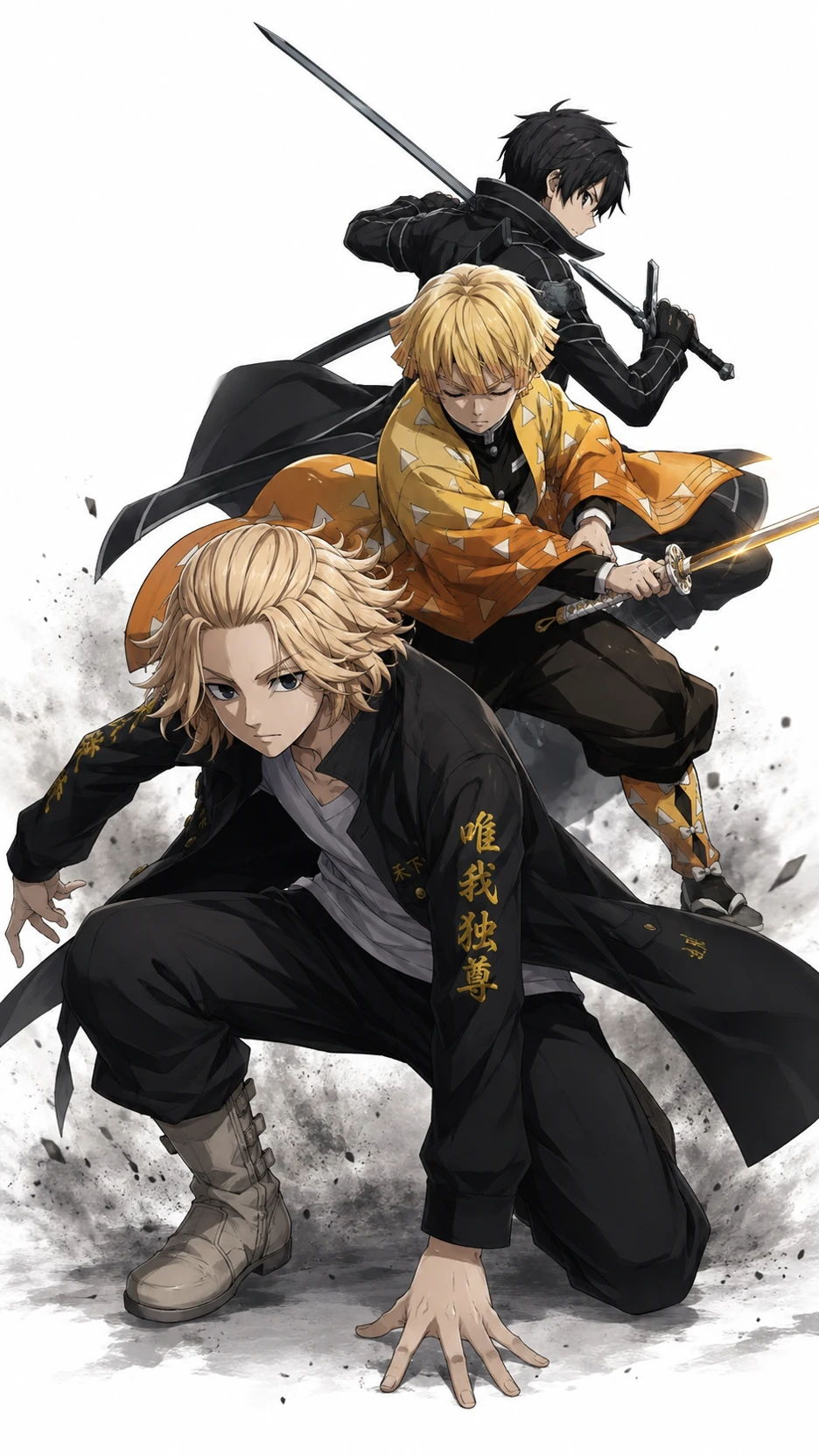 kazuto kirigaya (kirito), zenitsu agatsuma, Manjiro sano (Mikey) thumbnail