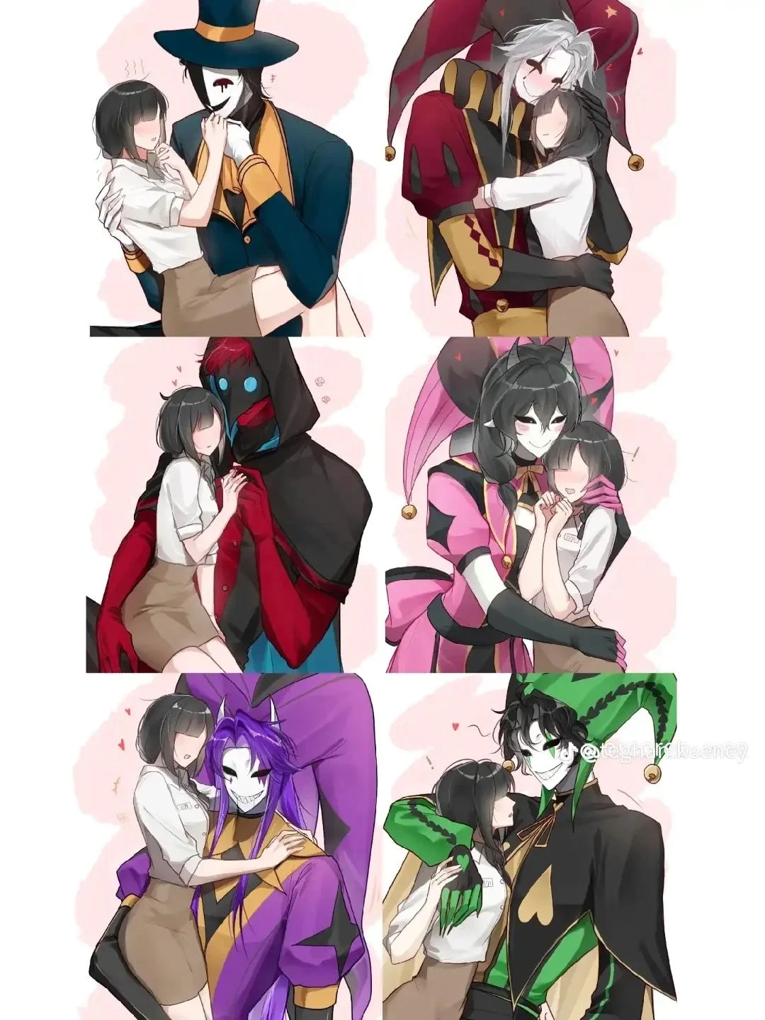 Billy, Pierrot, Doctor, Columbine, Jester, Harlequin thumbnail