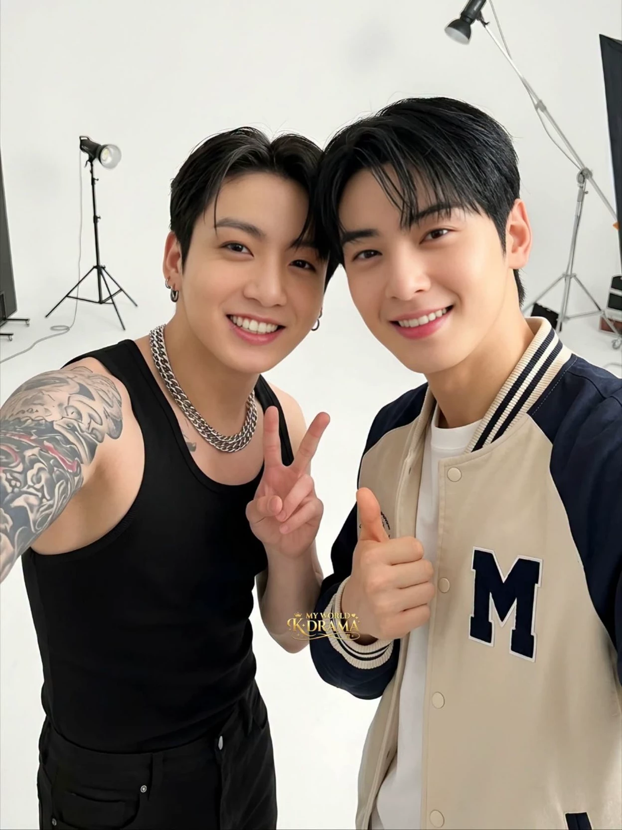 Jungkook and Cha Eunwoo thumbnail