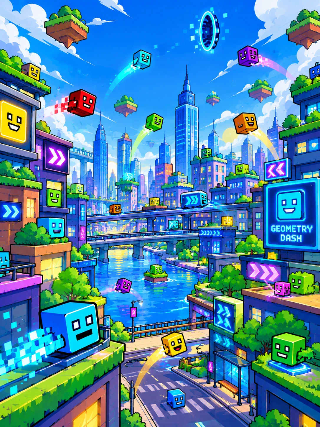 cube city Geometry Dash thumbnail