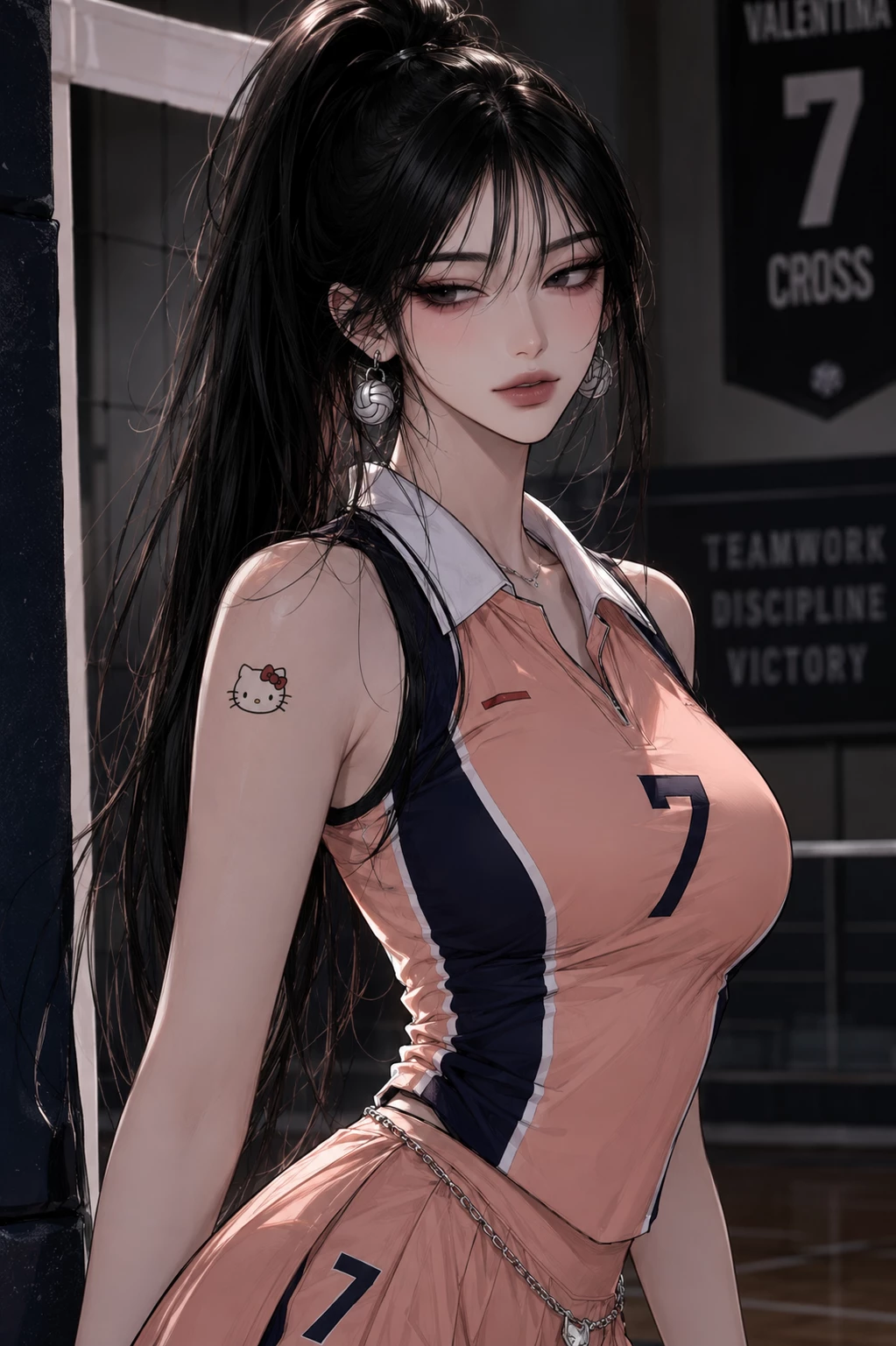 Valentina |The flirty rival|Cocky Mischievous captain of volleyball team| thumbnail