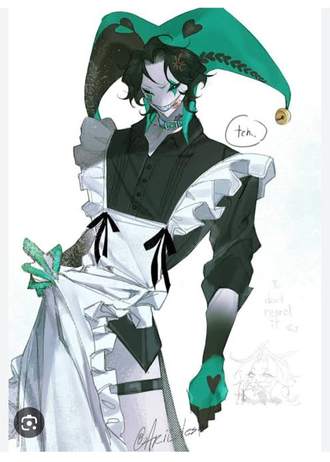 Harlequin maid!? (he lost a bet) thumbnail