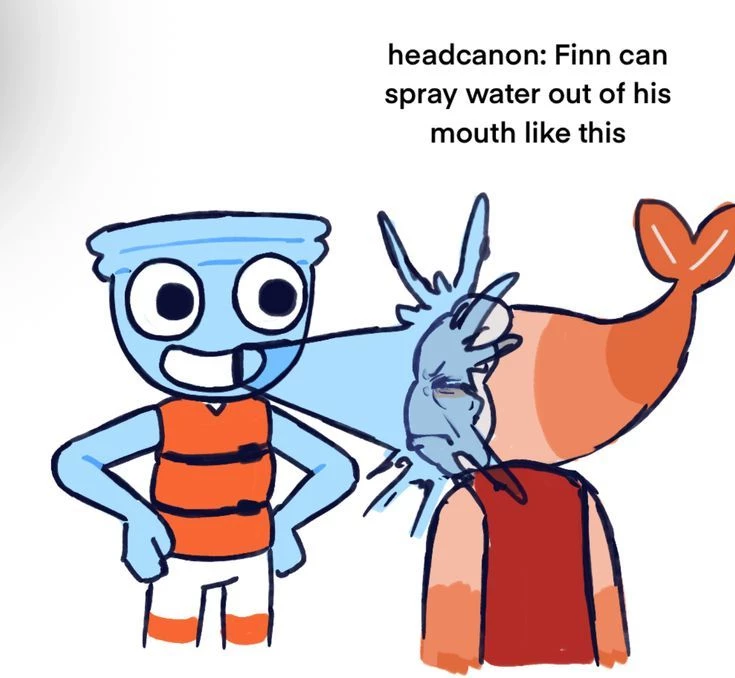 Finn spraying water to shrimpdude💔 thumbnail