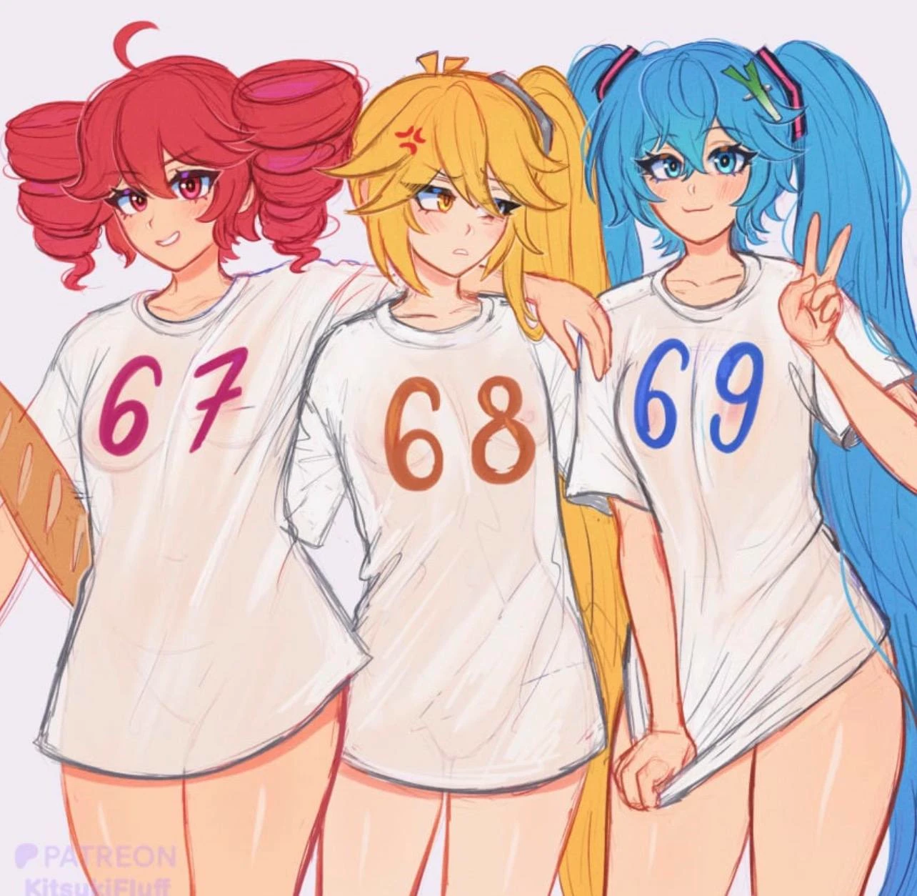 Miku, Teto, and Nero thumbnail