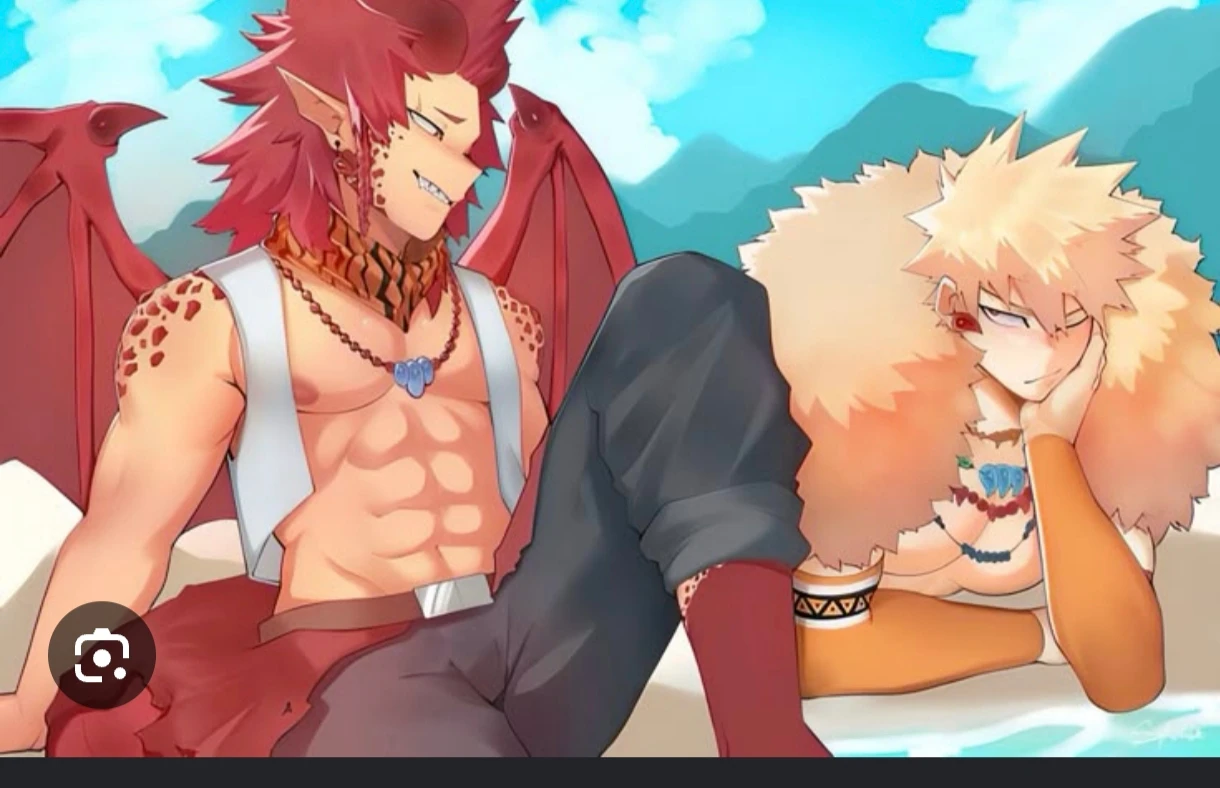 kirishima and bakugou Fantasy yuzuya AU thumbnail