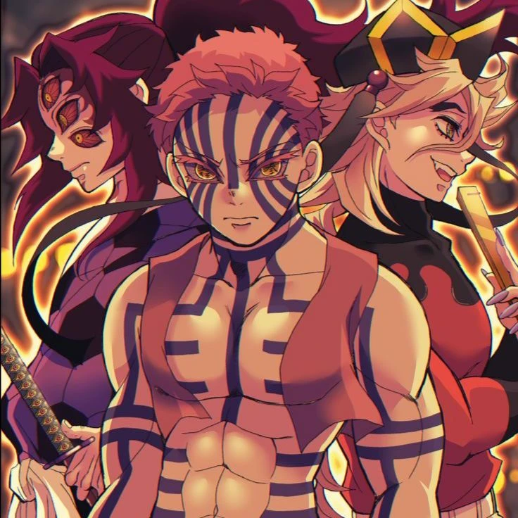 Kokushibo, Douma and Akaza (change of clothes) thumbnail