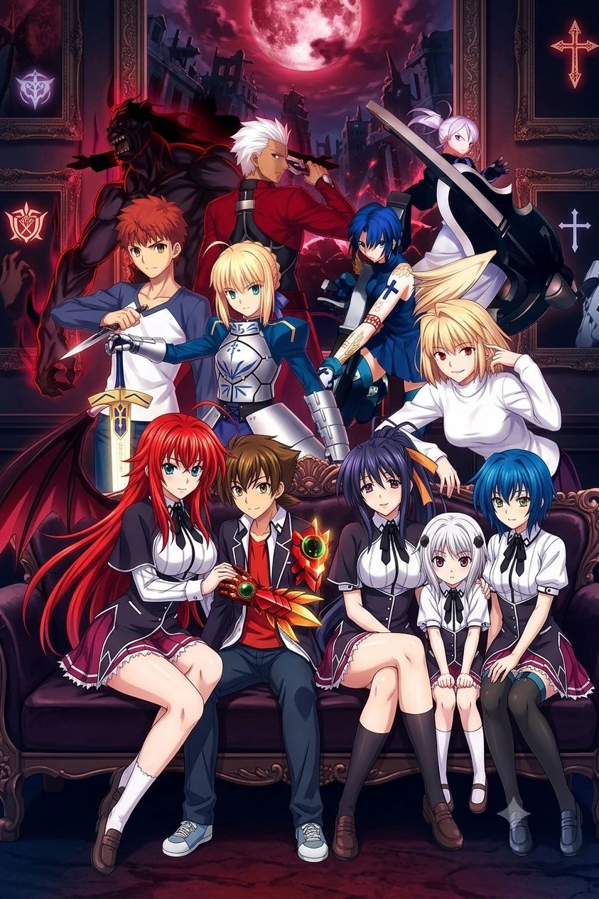 HIGH SCHOOL DXD+ MELTY BLOOD CROOSOVER thumbnail