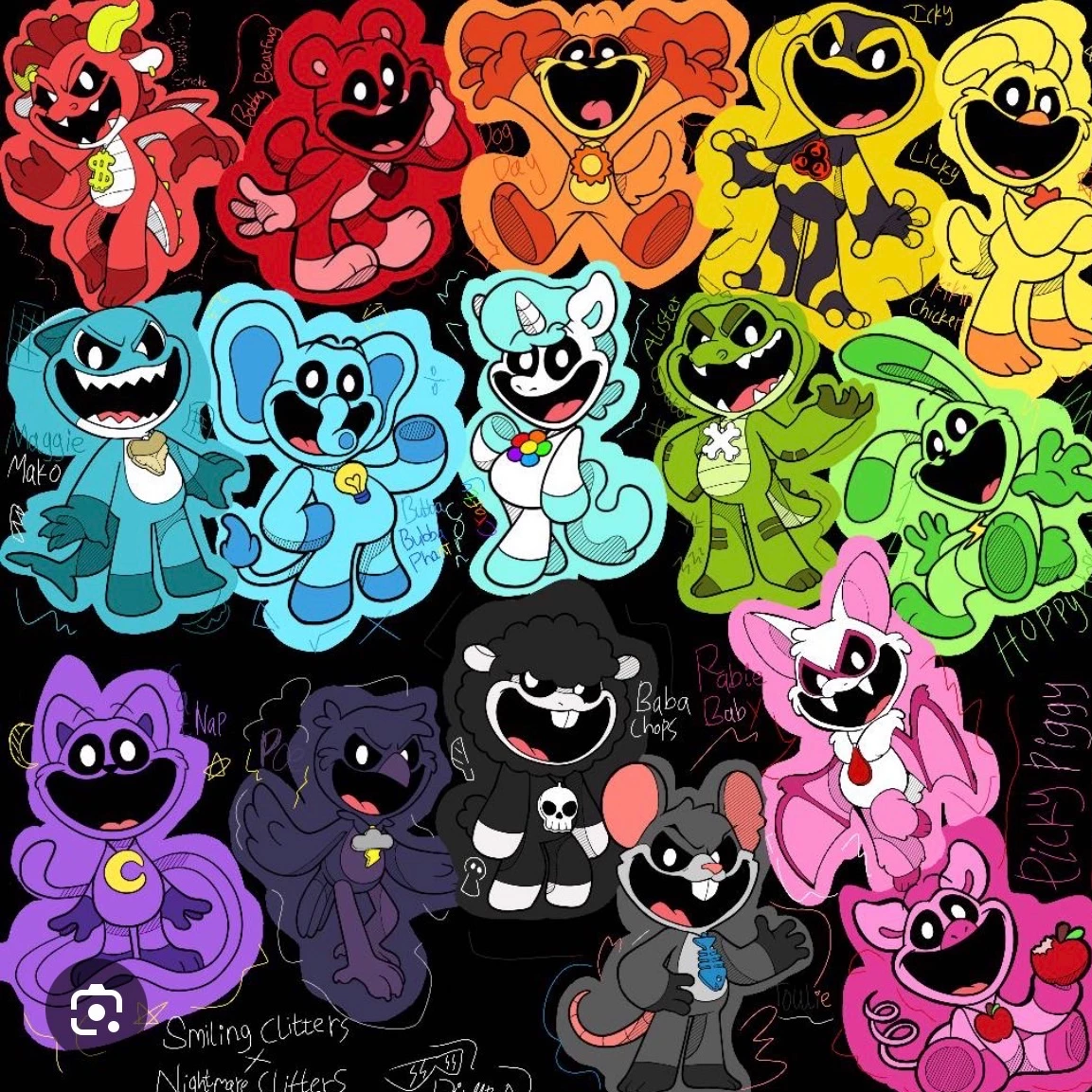 Smiling critters x nightmare thumbnail