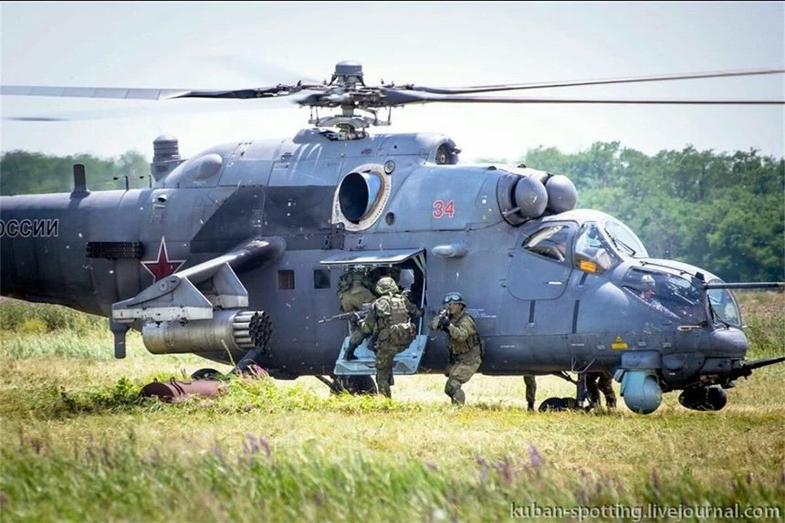 Soviet MI-24 combat helicopter thumbnail