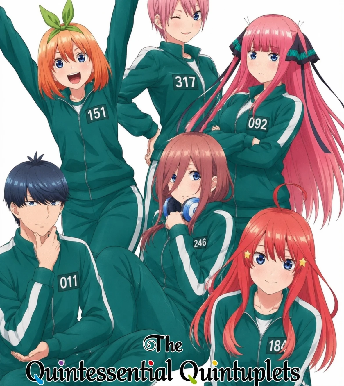 quintuplets x squid game thumbnail