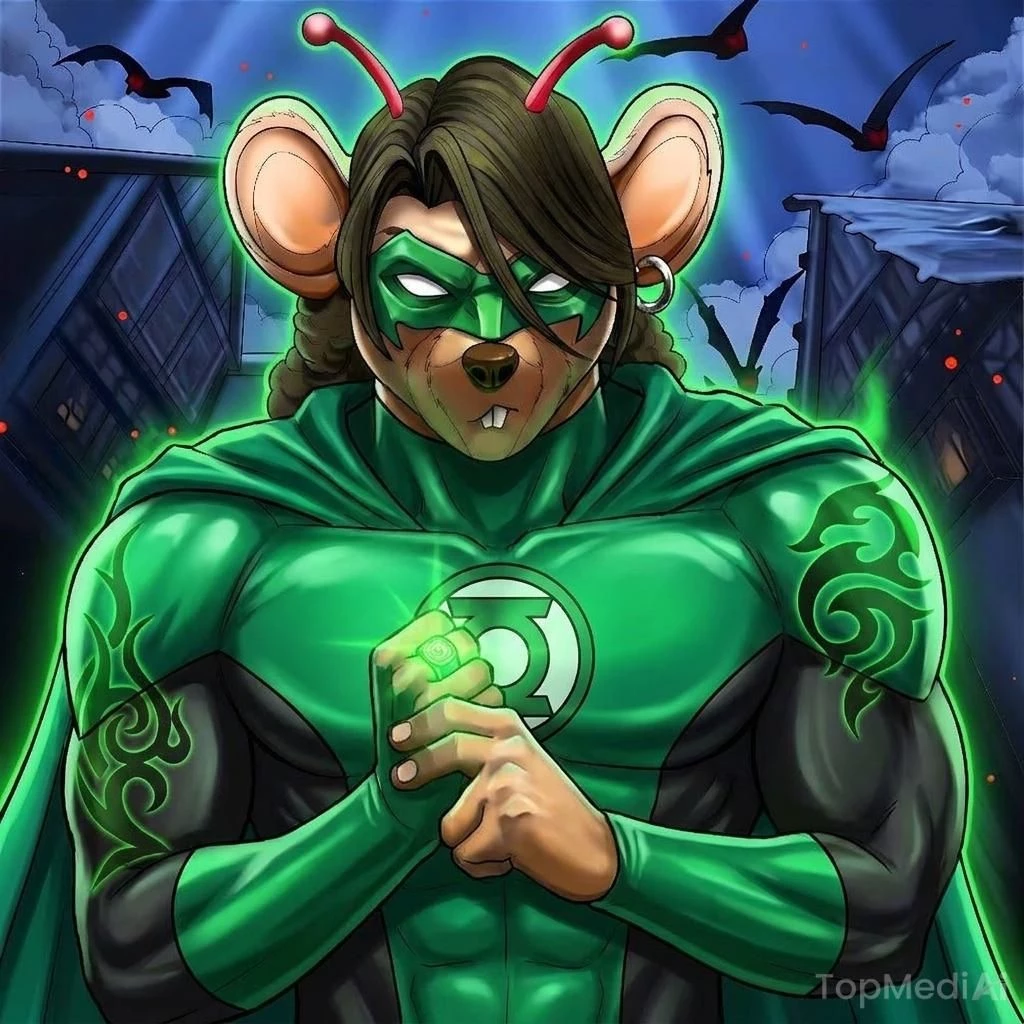 RÁZOR SANDIEGO SANCHEZ THE MARTIAN MOUSE FROM MARS GREEN LANTERN of sector 2814 thumbnail