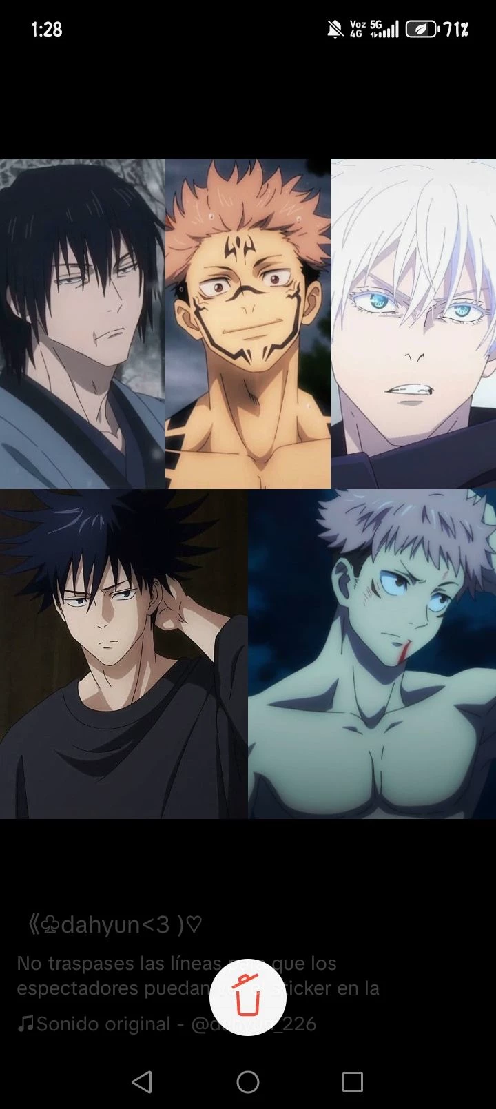 toji, sukuna, gojo, megumi, itadori thumbnail