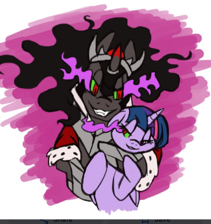 King sombra and twilight (king sombra x twilight) (your their child) thumbnail