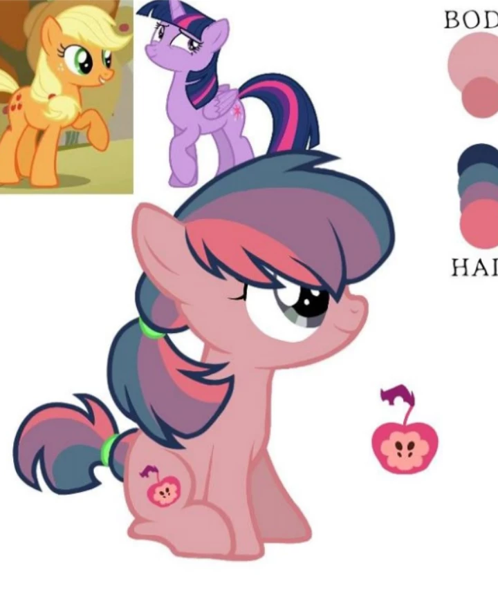 Twilight and Applejack (child: sunset apple) thumbnail