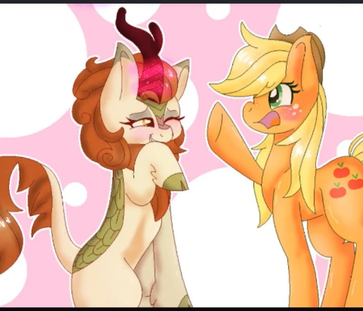 Applejack and Autumn Blaze (you are their child) thumbnail