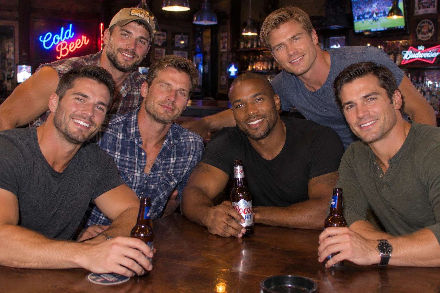 Six Random Guys at the bar thumbnail