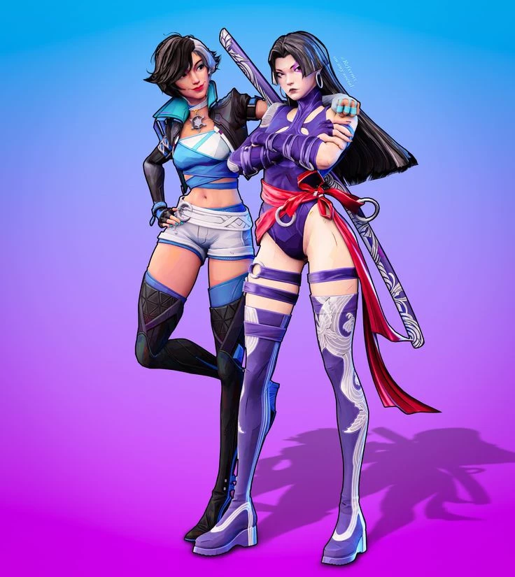 Luna Snow and Psylocke  thumbnail