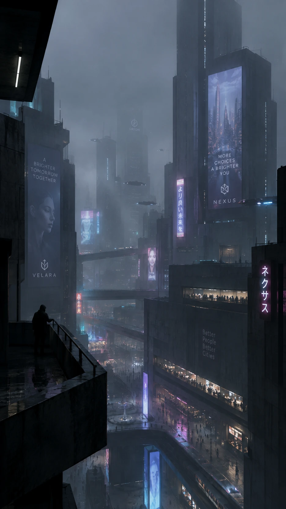 Solitary Futuristic City \| Cyberpunk Environment thumbnail