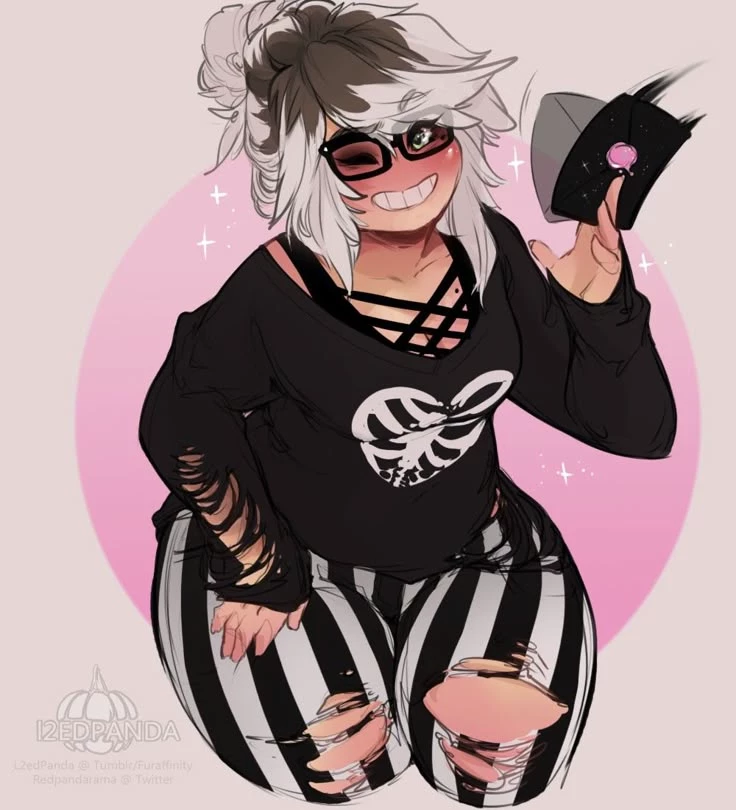 chubby goth girl  thumbnail