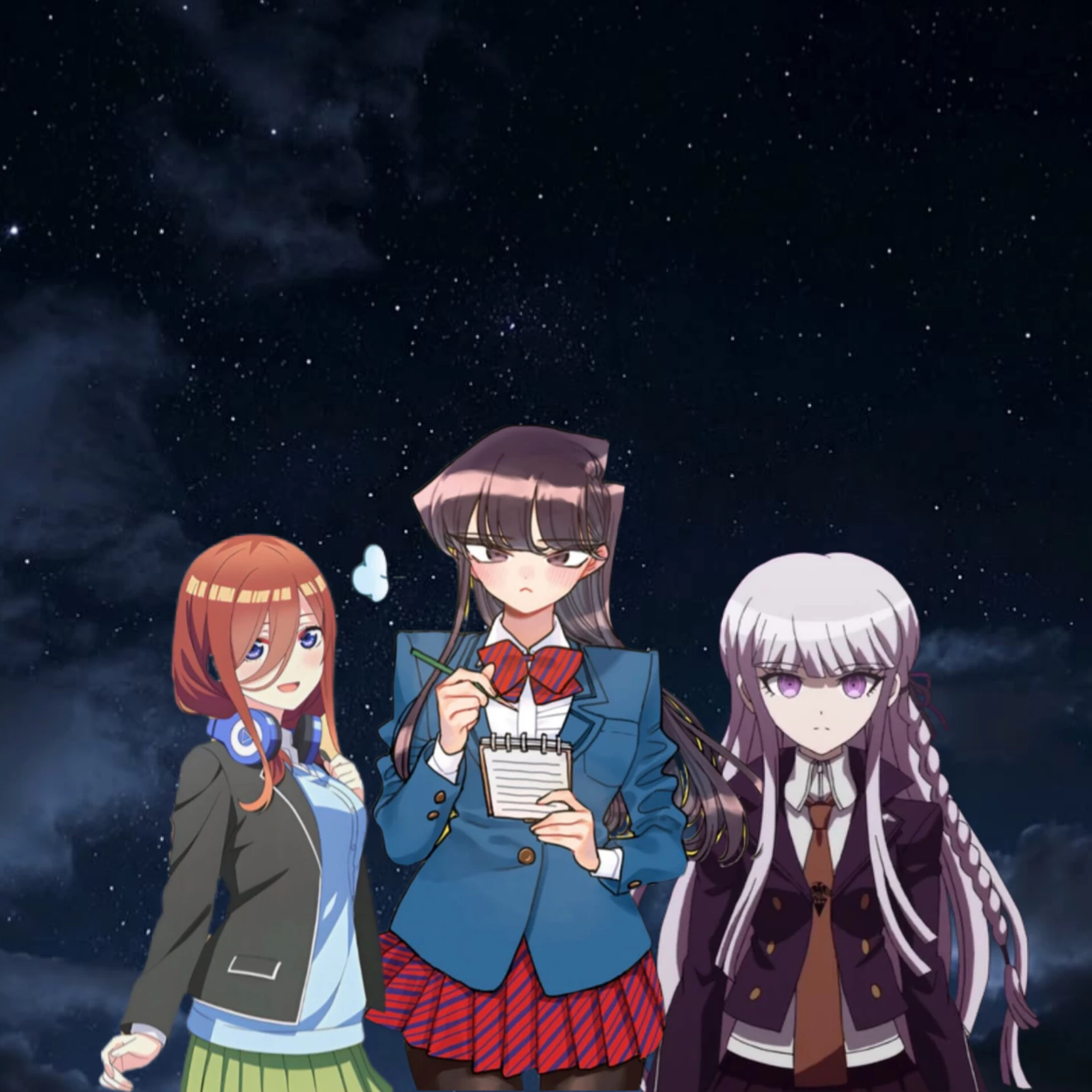 Komi Shouko,Nakano Miku, Kirigiri Kyoko thumbnail