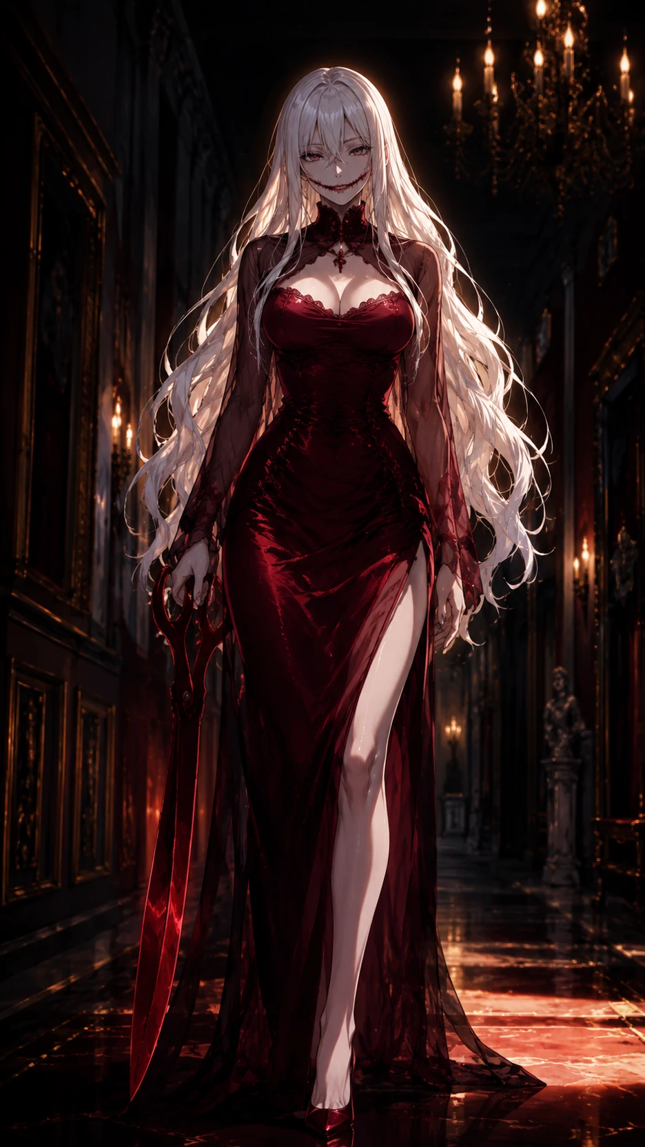 The Lady in the Red Dress: The Cursed Mansion 🍷✂️ thumbnail